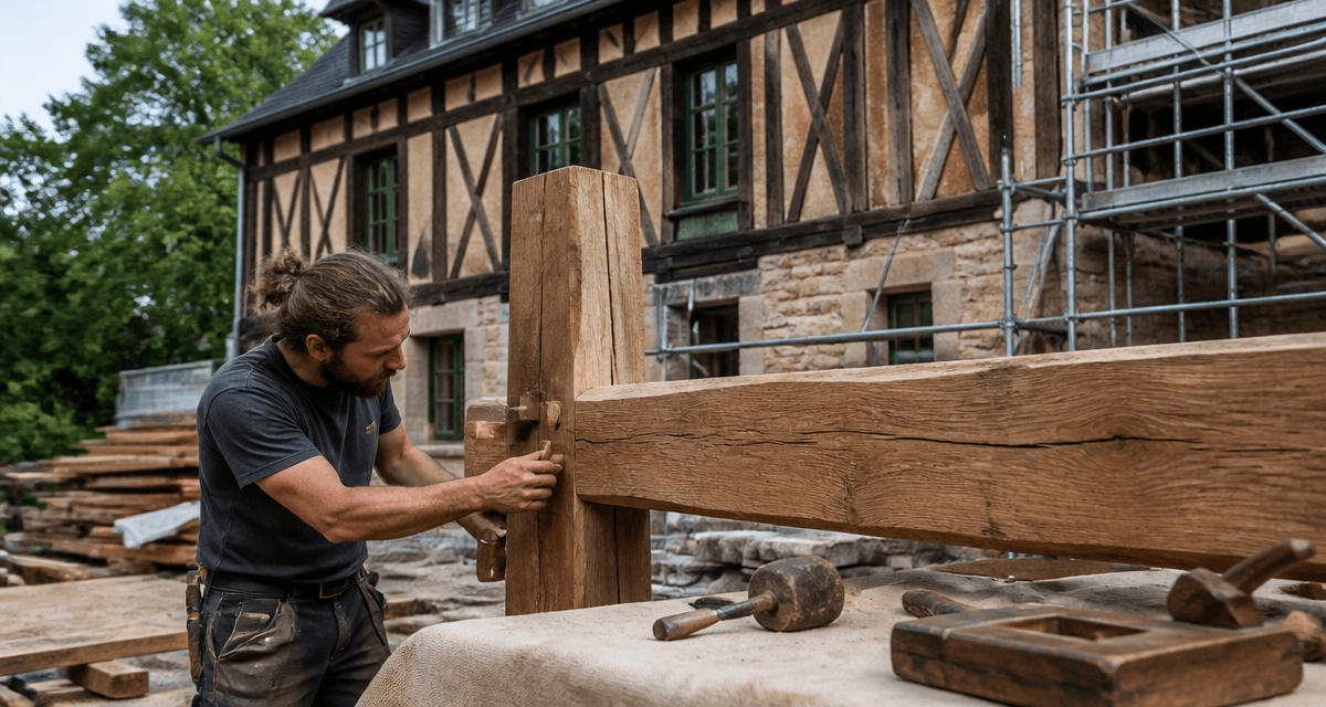 achat bois pour colombage charpentier ajuste poutre