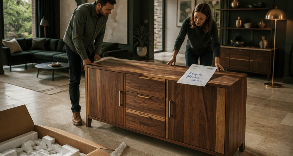 avis sur meuble house buffet bois massif déballage