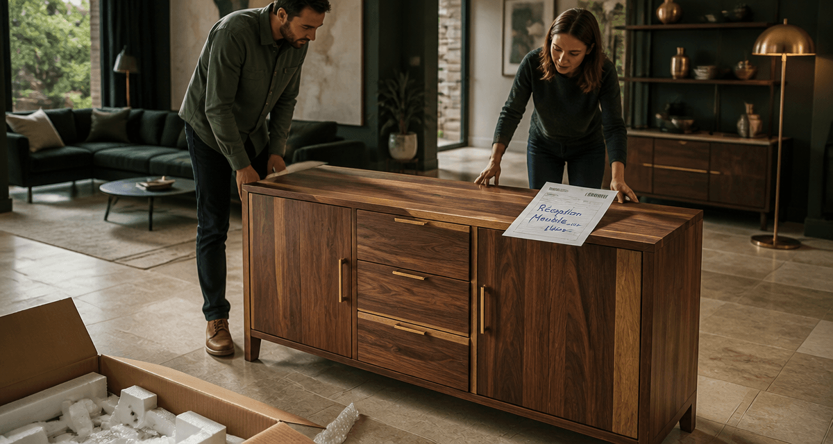 avis sur meuble house buffet bois massif déballage