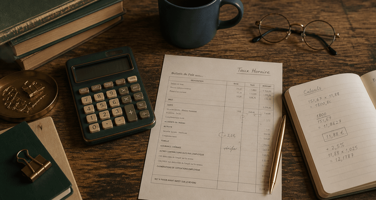 comment calculer son taux horaire calculatrice fiche paie