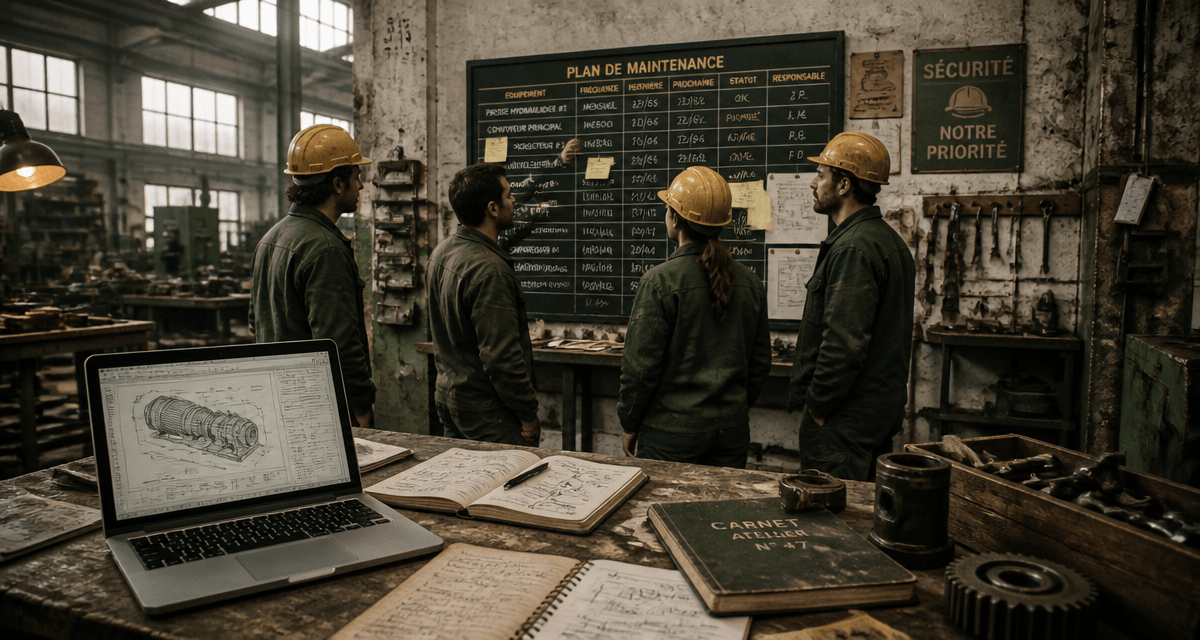 comment organiser un service de maintenance en atelier industriel