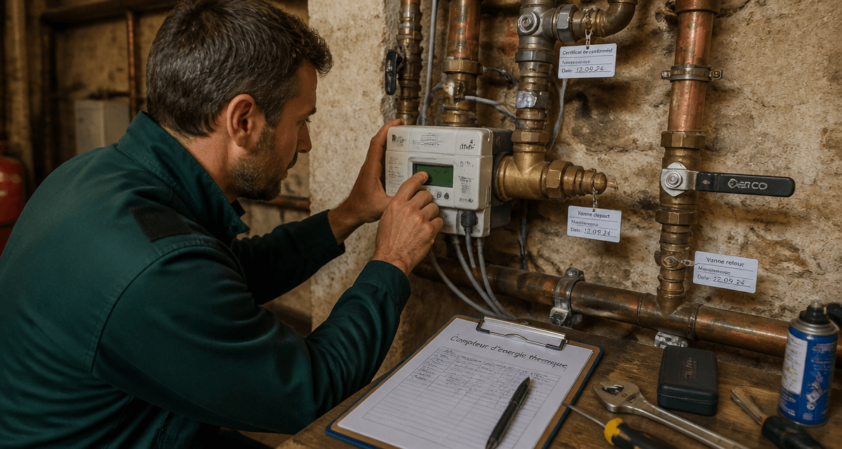 compteur d energie thermique sur canalisation