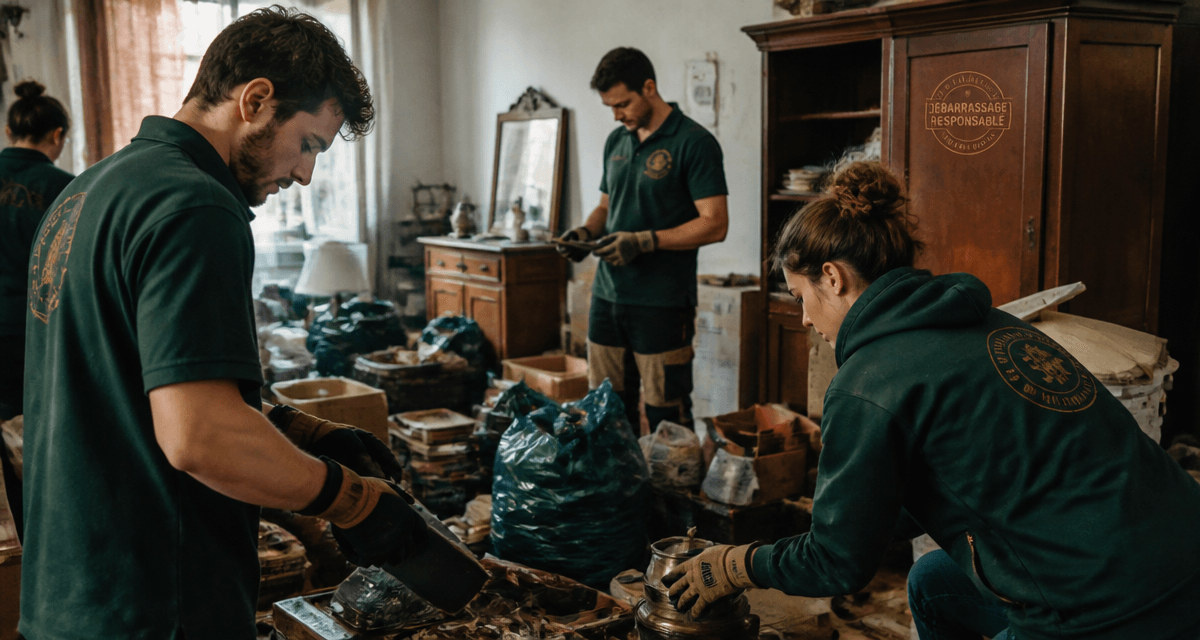 Débarrassage maison par professionnels tri objets