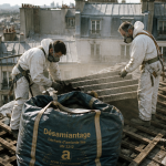 désamiantage toiture fibro Paris ouvriers big-bag