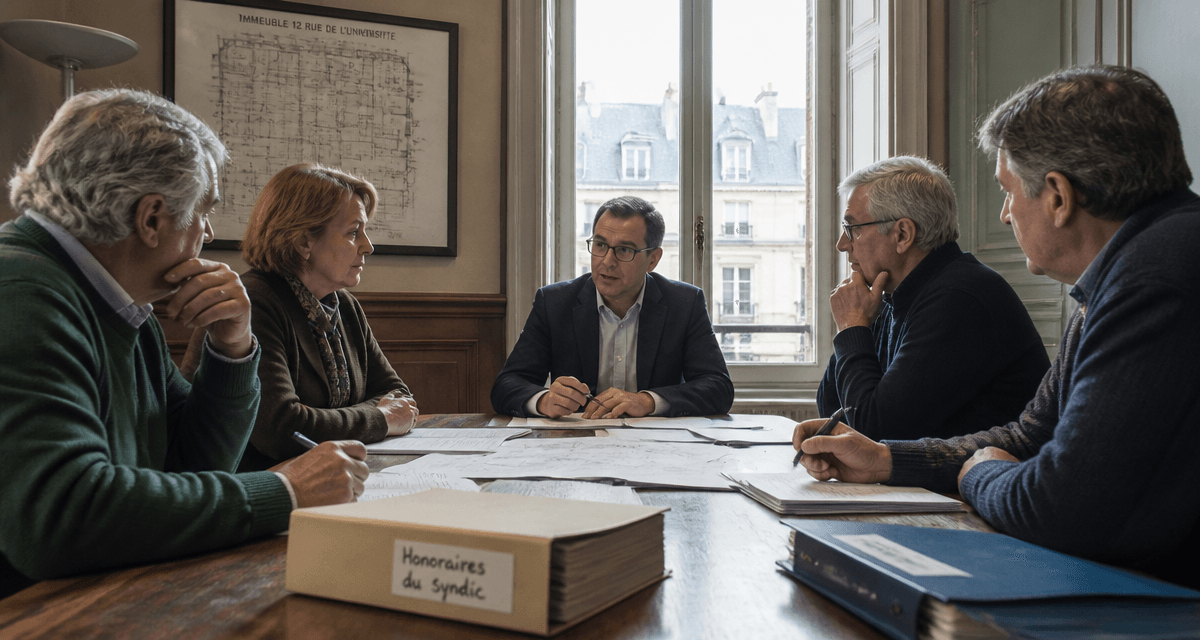 honoraires syndic sur travaux salle de réunion