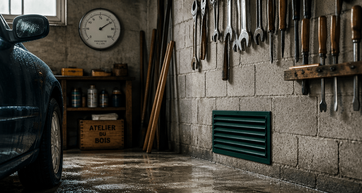 humidité garage non chauffé outils voiture sol humide