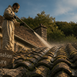 pulverisation toiture sur tuiles anciennes