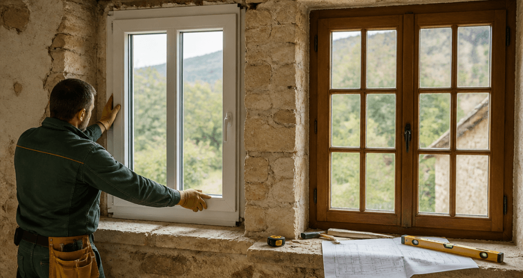 pvc ou bois pour les fenetres artisan pose deux fenêtres