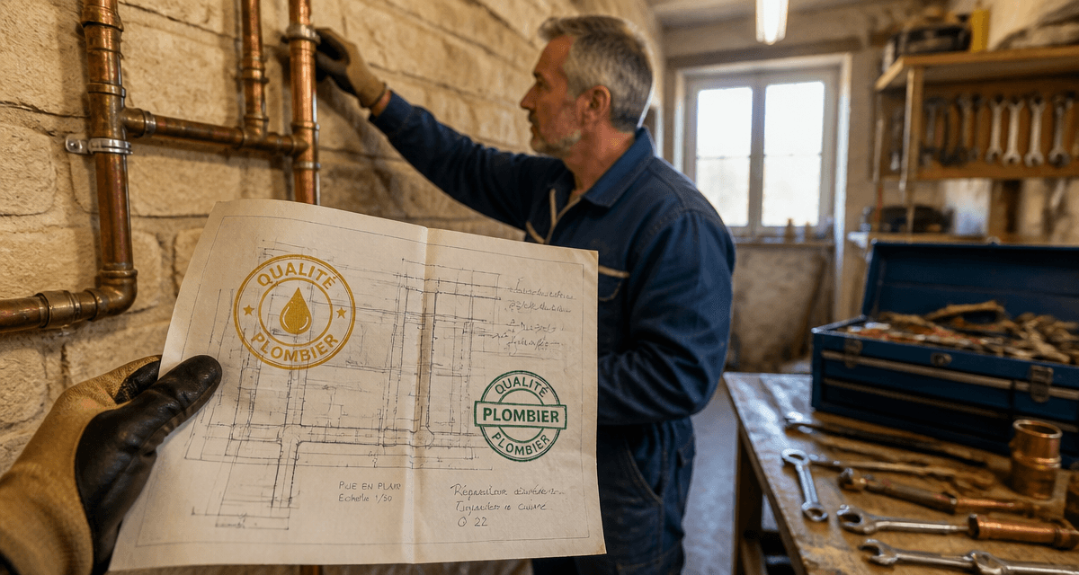 Qualité plombier inspection canalisation cuivre