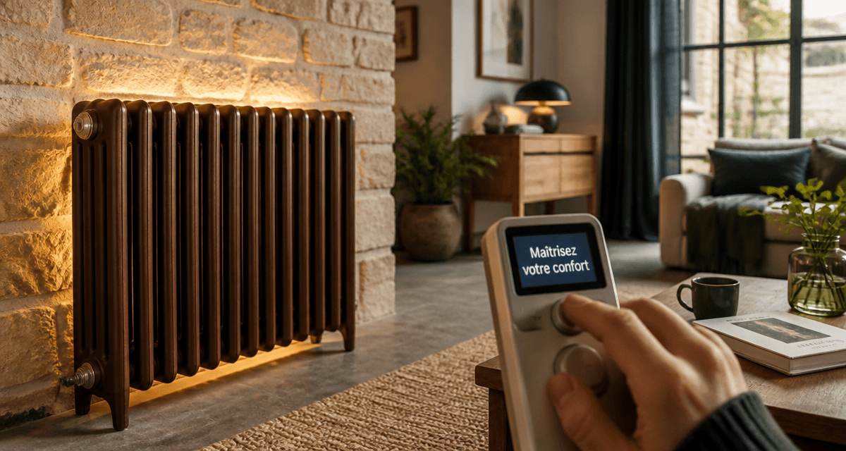 Radiateur à inertie consommation, réglage du thermostat