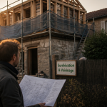 Surélévation maison et voisinage, architecte devant chantier