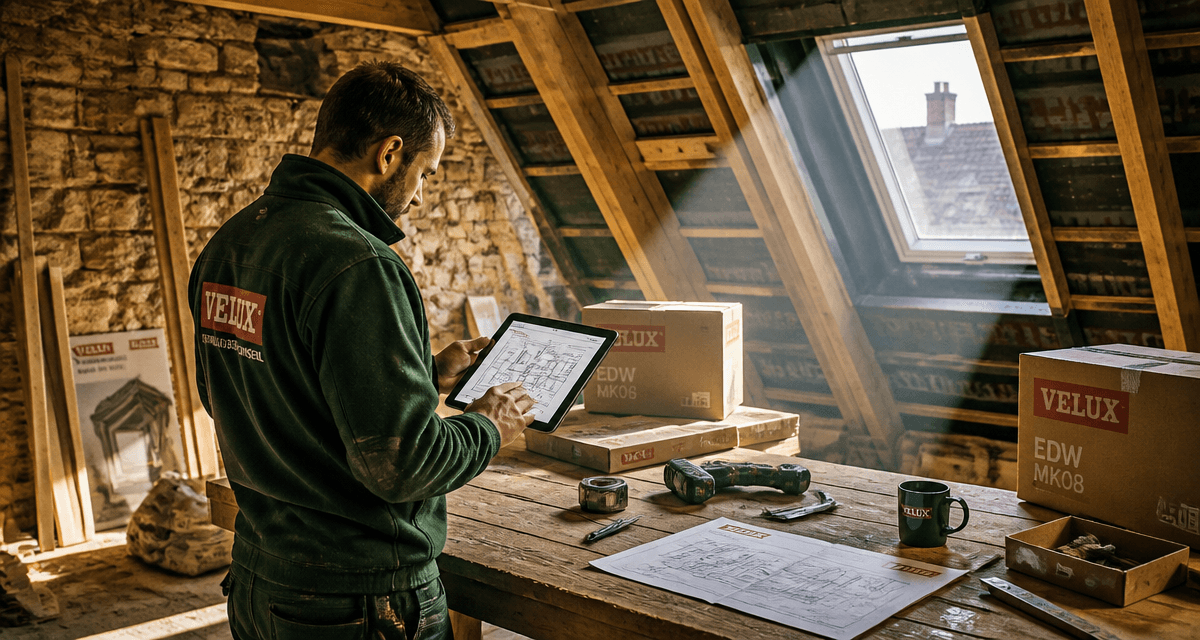 velux professional artisan sur chantier avec devis