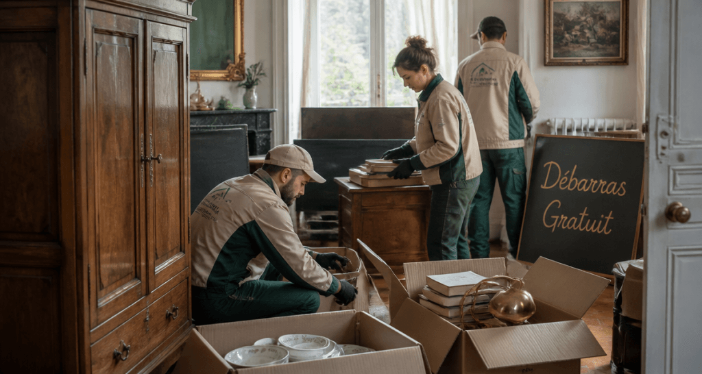 Vider une maison gratuitement équipe débarras