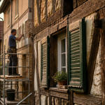 colombage maison alsacienne façade rénovée