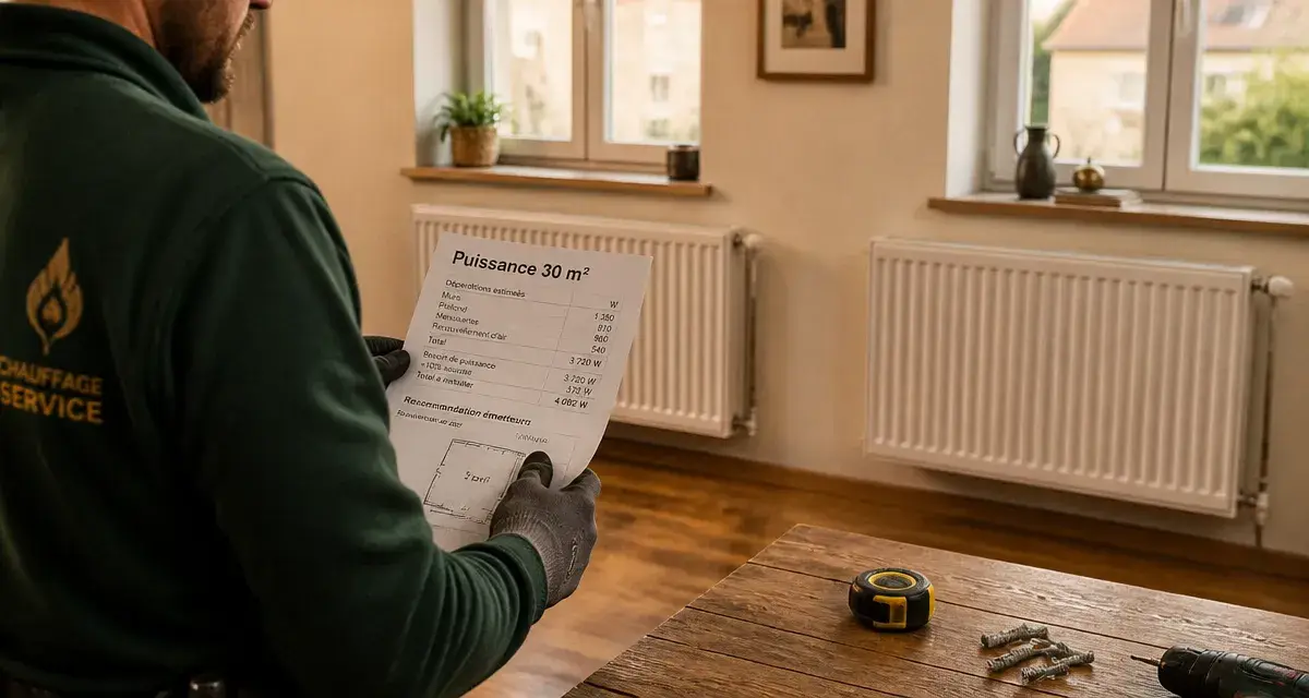 Combien de radiateur pour 30m2 : deux radiateurs sous fenêtres pour chauffer 30 m²