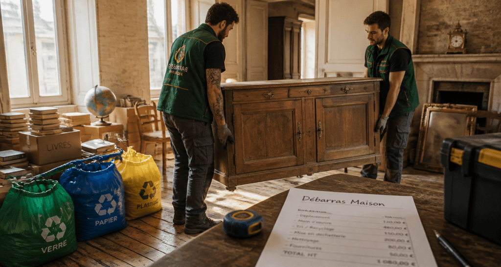 Entreprise qui vide les maisons professionnels débarras