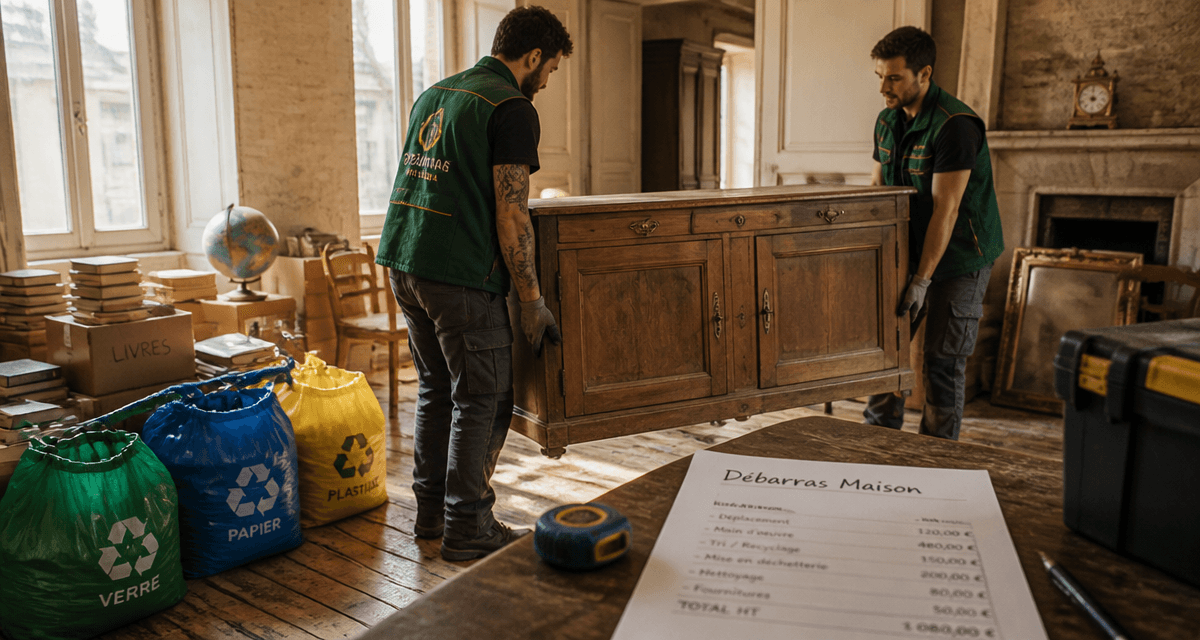 Entreprise qui vide les maisons professionnels débarras