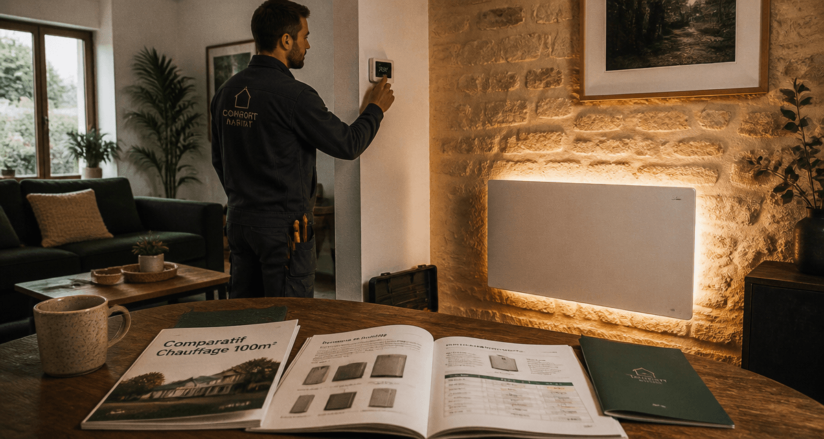 Quel chauffage pour une maison de 100m2, installateur et radiateur moderne