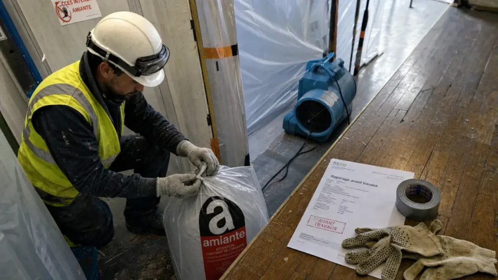Combien coûte un désamiantage ? Confinement, déchets, surfaces : les vrais écarts de prix