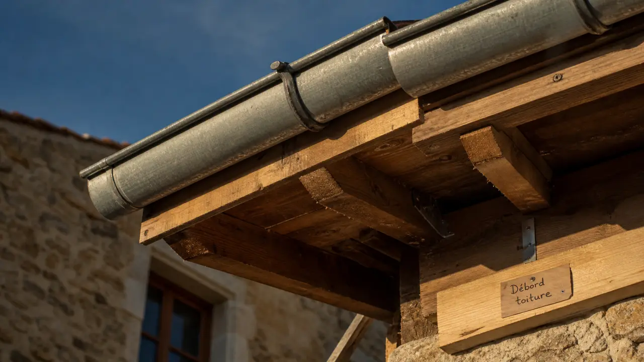 Débord de toit : gouttière et rive, protection contre l’eau