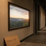 Fausse fenêtre lumineuse LED : vue réaliste sur ciel