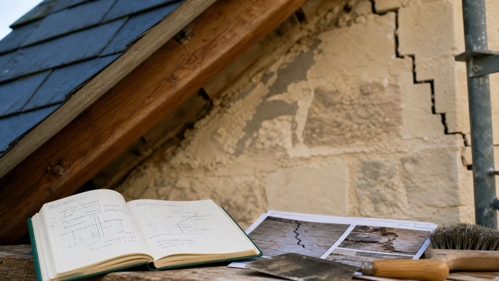 Mur pignon fissuré : signes d’humidité à surveiller