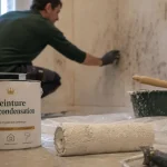 Peinture anti condensation sur mur de salle de bain : réduit la condensation
