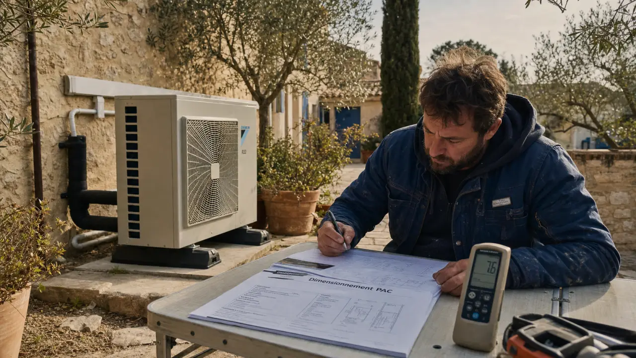 Pompe a chaleur montpellier air-air : unité extérieure en cour