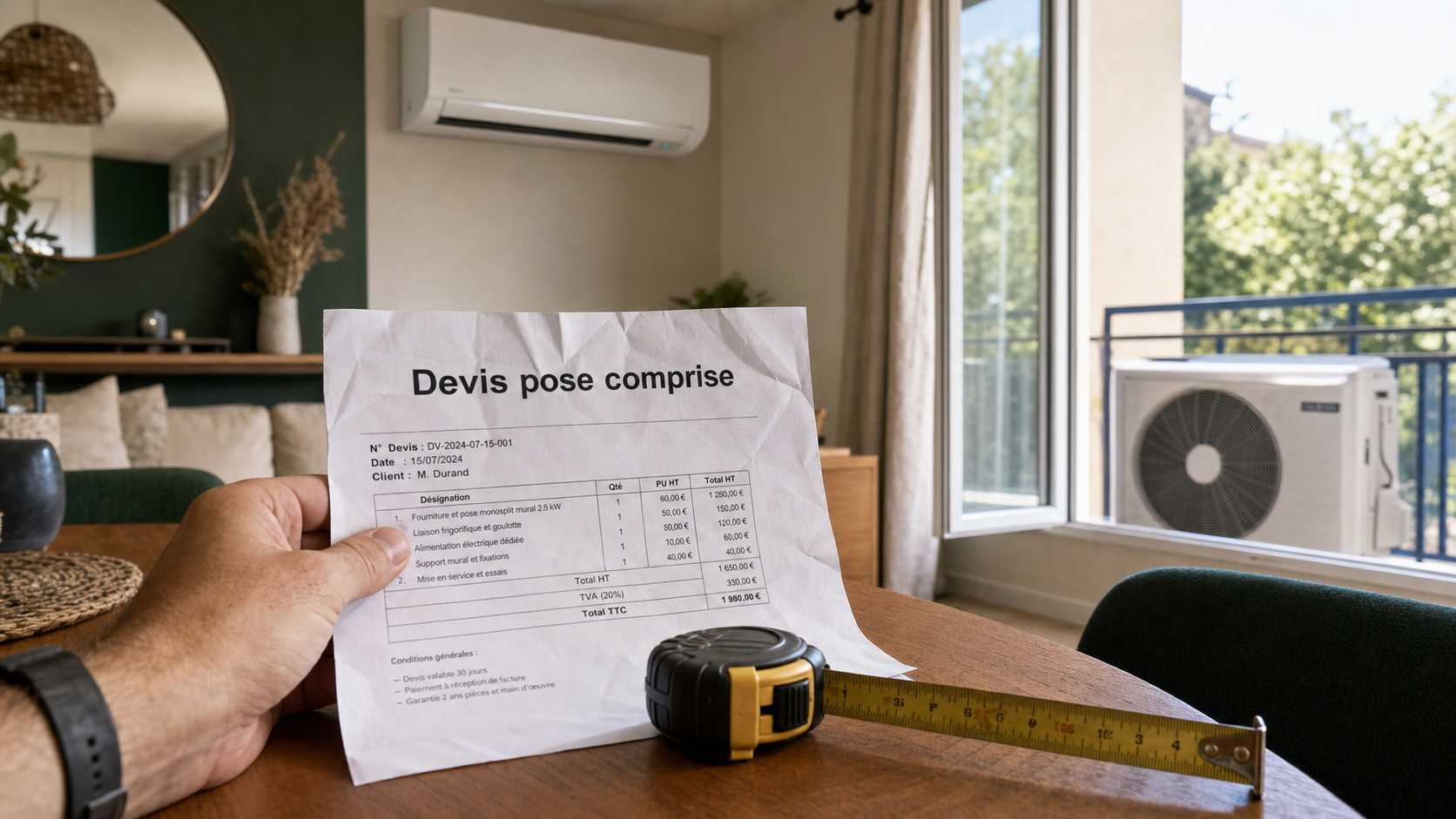 Prix clim réversible : devis pose comprise, tarif 200 à 1 500 €