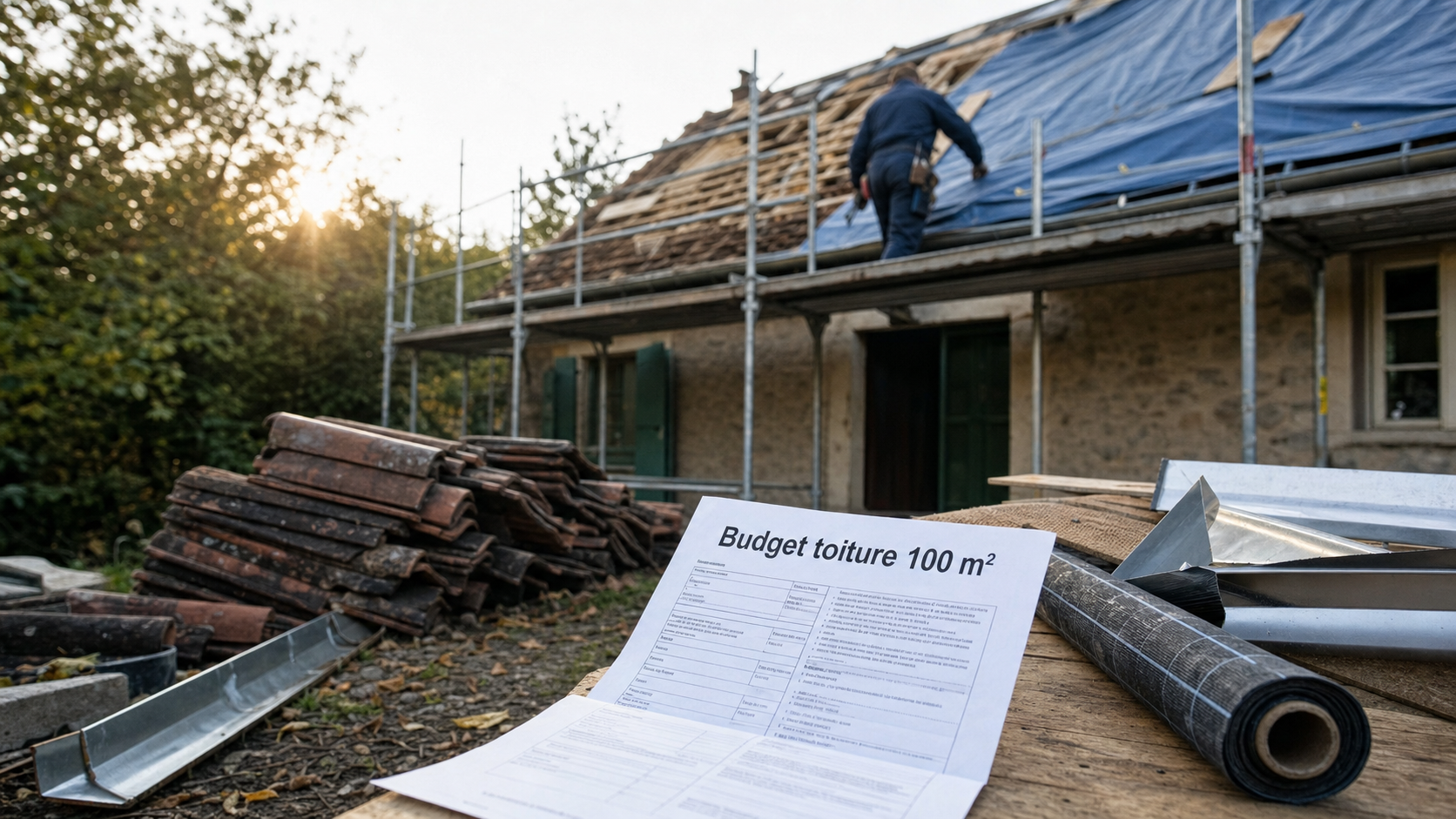 Prix d une toiture 100m2 : tuiles et couverture en rénovation