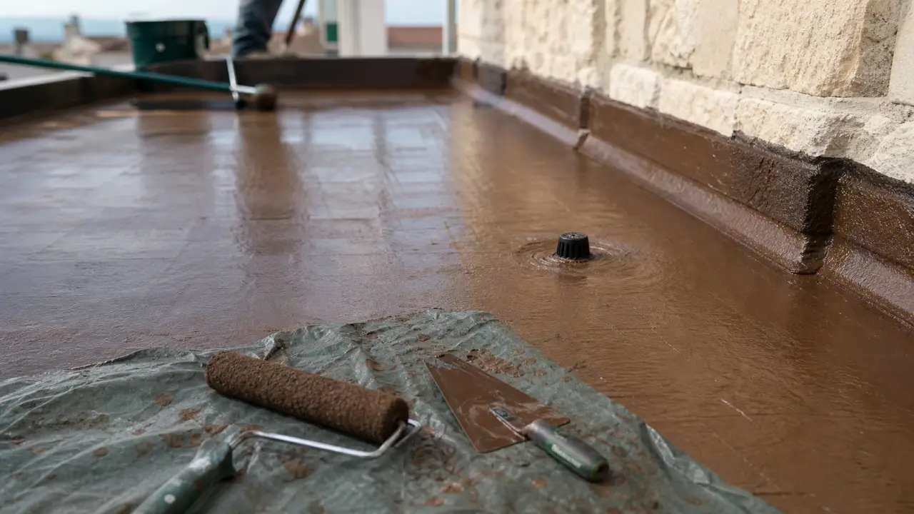 Roofing : toiture-terrasse avec membrane d’étanchéité, cool roof ou revêtement de protection
