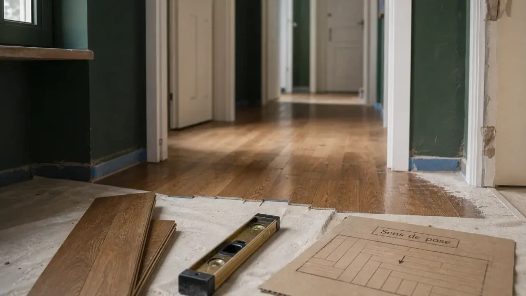 Sens parquet couloir : longueur, largeur ou lumière, lequel agrandit vraiment ?