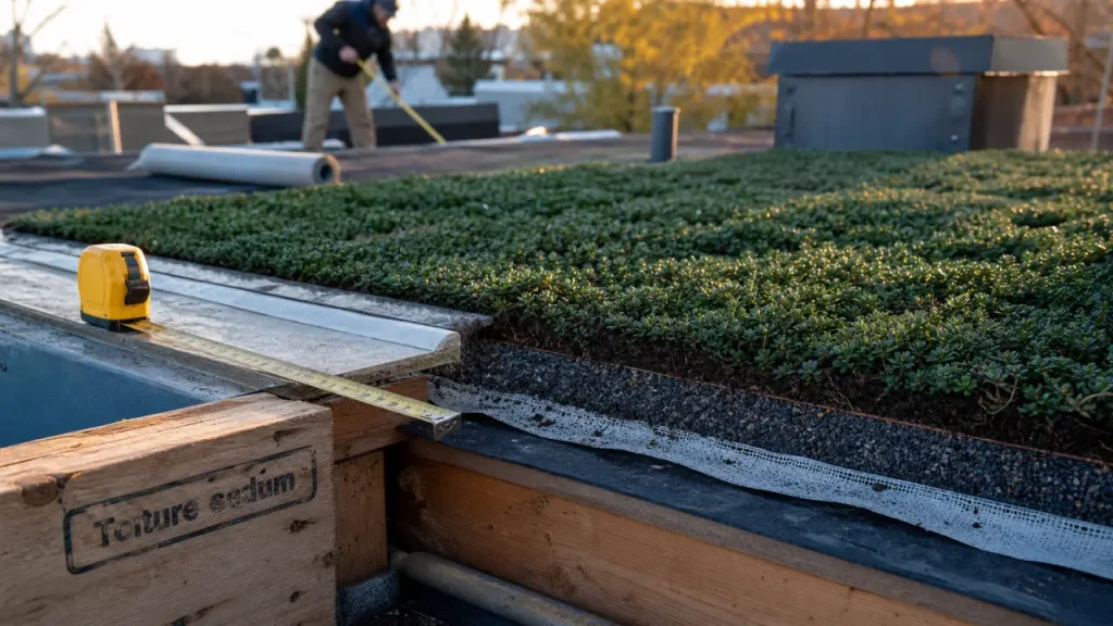 Toiture sedum : pente, poids et support à vérifier avant la pose