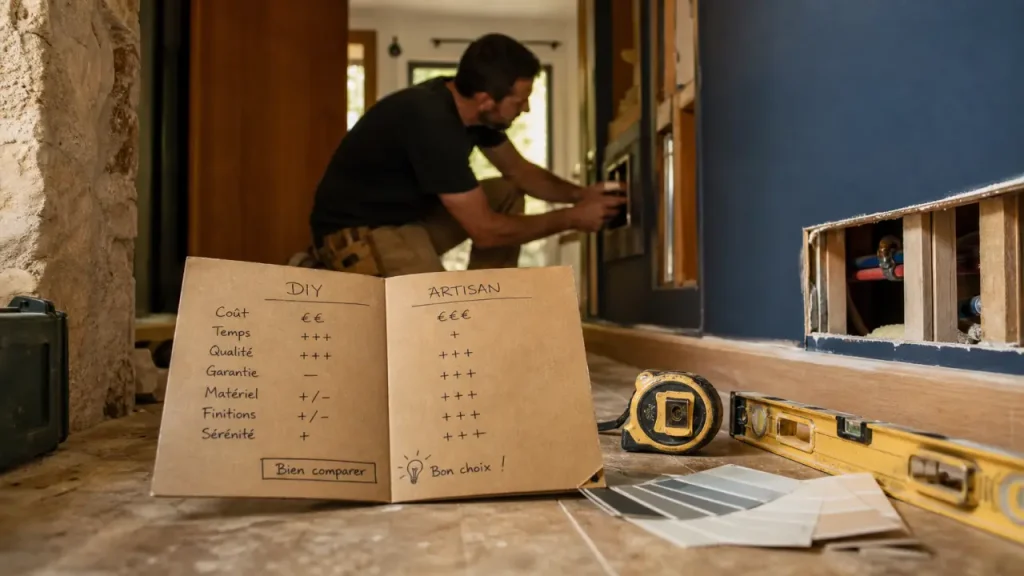 Rénovation maison : faut-il tout faire soi-même ou déléguer aux artisans ?