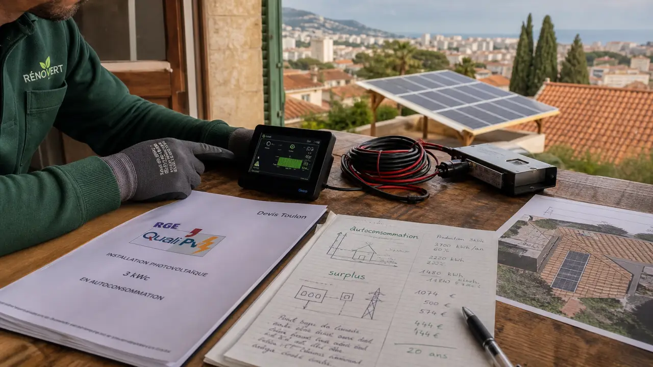 Installation panneaux solaires Toulon : devis RGE et kit photovoltaïque