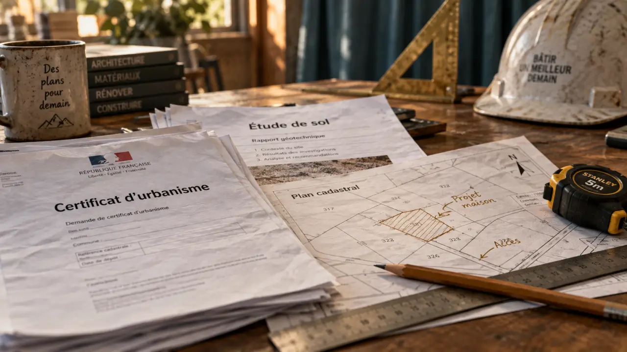 Achat terrain et construction maison : documents pour terrain non viabilisé, budget chantier