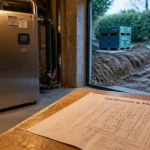 Chauffage en geothermie : PAC géothermique dans une chaufferie en rénovation