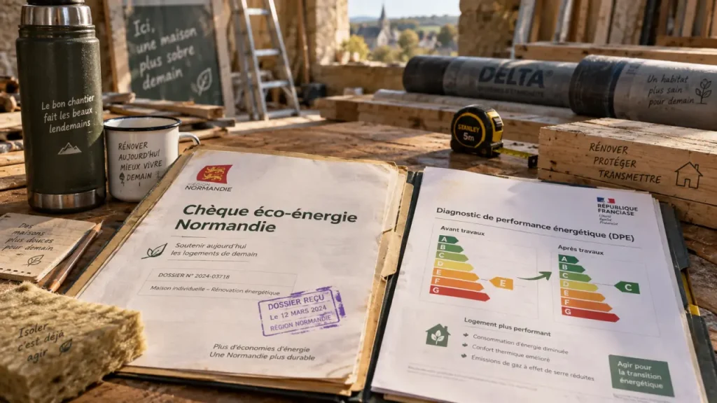 Chèque éco-énergie Normandie : jusqu’à 10 000 € pour financer une rénovation BBC
