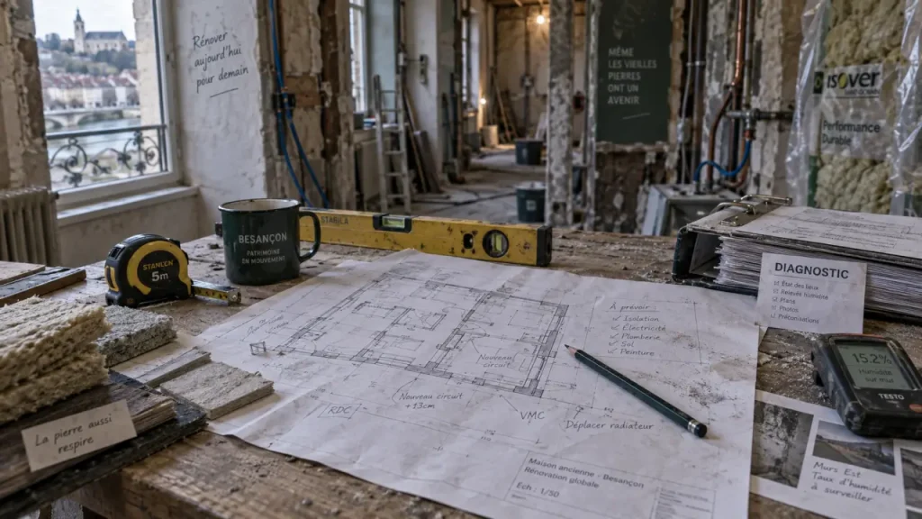 Rénovation maison Besançon : les devis flous qui font déraper un chantier