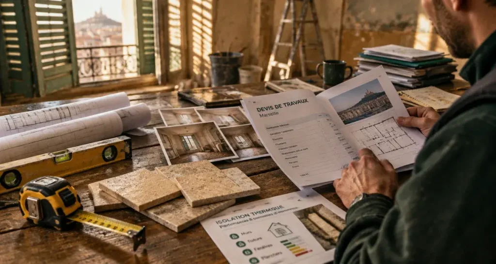 Devis travaux à Marseille : choisissez l’interlocuteur adapté à votre chantier