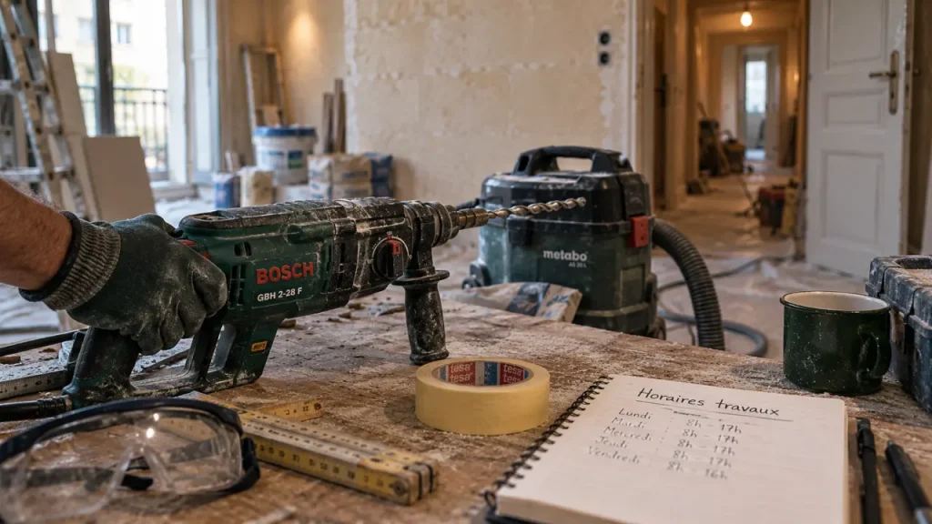 Horaires des travaux en appartement : le créneau du dimanche n’autorise pas tous les bruits