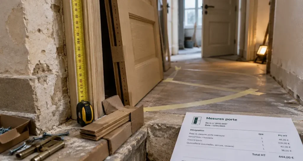 Porte intérieure pour rénovation : mesurez l’existant avant de choisir