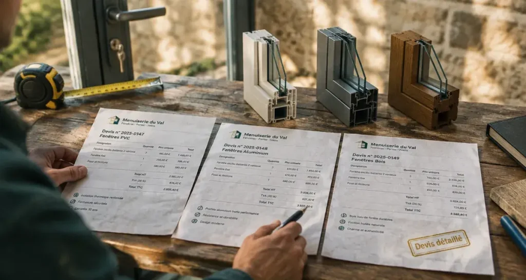 Prix d’une porte-fenêtre : 129 € en PVC, 419 € en bois, puis un devis selon la configuration